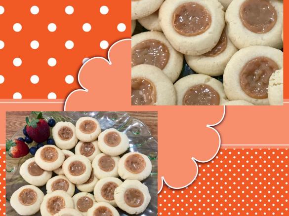 Dulce de Leche/Caramel thumb-print cookies