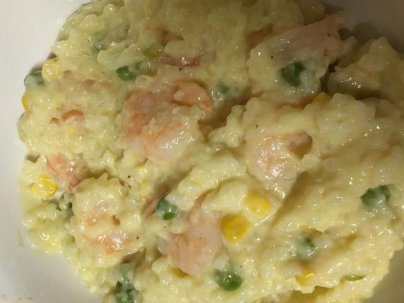 Creamy Garlic Prawn Risotto