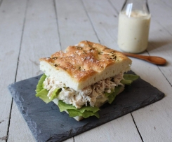 Maggie Beer's Chicken and verjuice mayonnaise focaccia