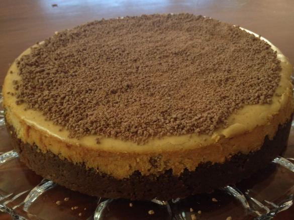 Baked christmas pudding cheesecake