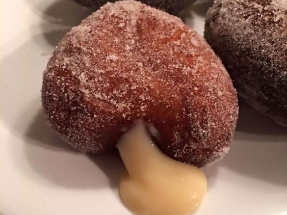 Custard Filled Doughnut Hearts