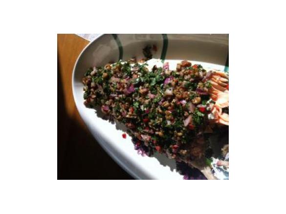 Baked Salmon Tarator 