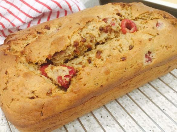 Banana, Raspberry & Date Bread