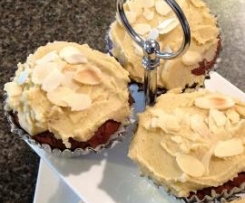 Choc Cupcakes with Almond Icing 