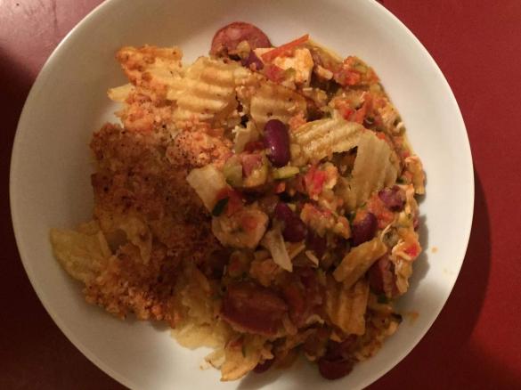 Spicy Chicken and Chorizo Bake