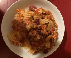 Spicy Chicken and Chorizo Bake