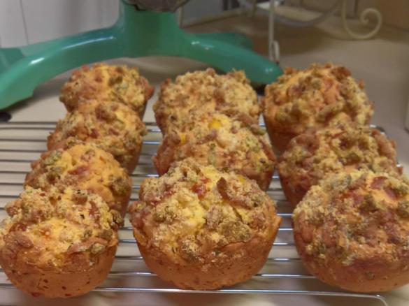 Savoury Streusel Muffins