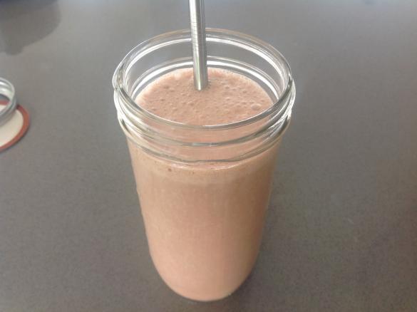 Simple clean chocolate smoothie