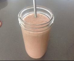 Simple clean chocolate smoothie
