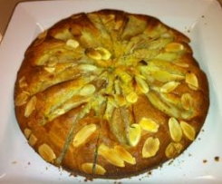 Pear & Almond Gateau