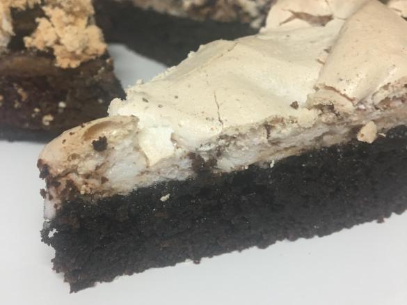 Chocolate Meringue Brownie Cake