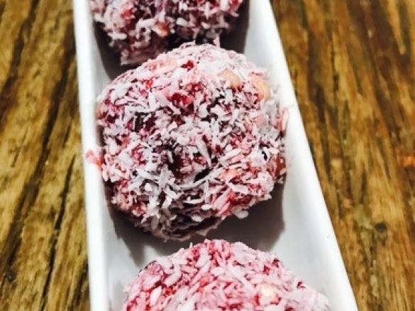 Judy's Raspberry Kiss Balls