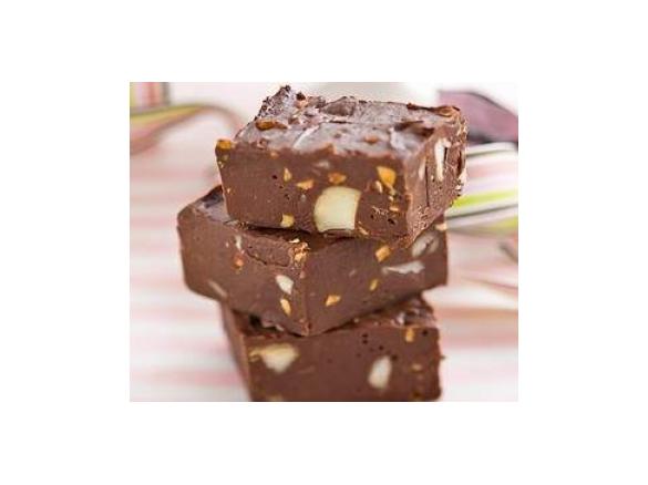 Double Nut Choc Fudge Slice