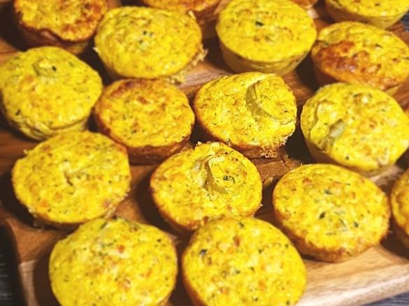 Zucchini, Carrot, Leek and Bacon Slice