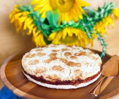Crumble jam cake