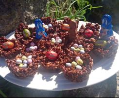 Chocolate Crackle Egg Nests