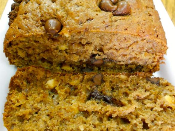 Peanut Butter Chocolate Chip Banana Bread