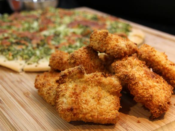 General's crumbed cheese and pasta squares