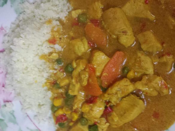 Clone of Coconut Curry Sausages using Chicken 