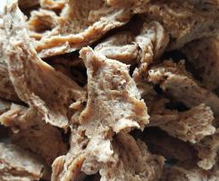 Pulled pork style seitan (vegan meat)