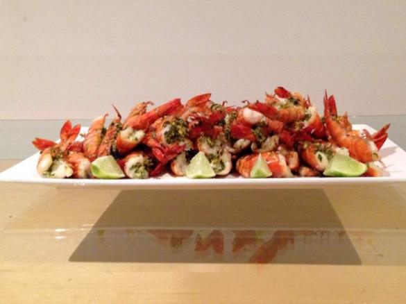 Neil Perry's Charcoal Roast King Prawns