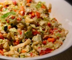 Coleslaw with Tahini Honey "Mayo"