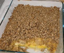 Apple Custard Crumble