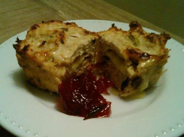 Chicken, Cranberry, Pistachio and Camembert Loaves