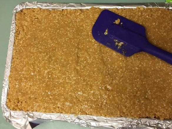 Peanut Honey Crunch Bars