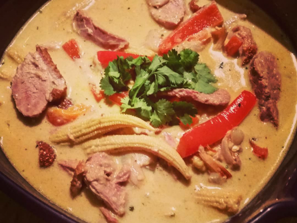 Red Duck Curry with Lychees