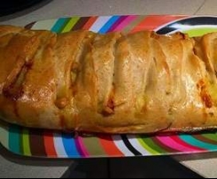Mushroom & Chorizo Pizza Plait
