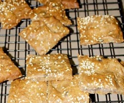 Buckwheat and Sesame Crackers