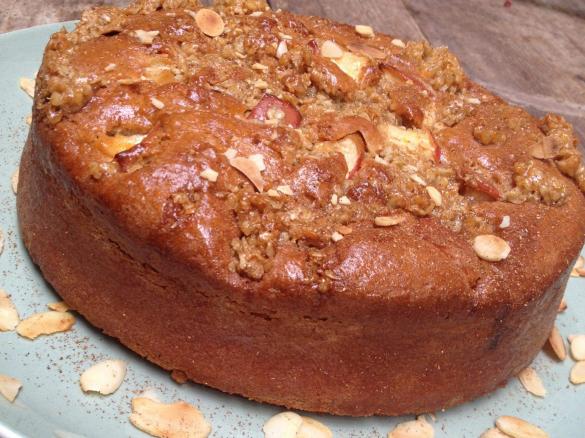 Spiced Apple Flapjack Cake
