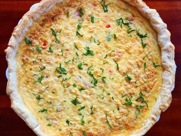 Bacon, Cheese & Veggie Quiche
