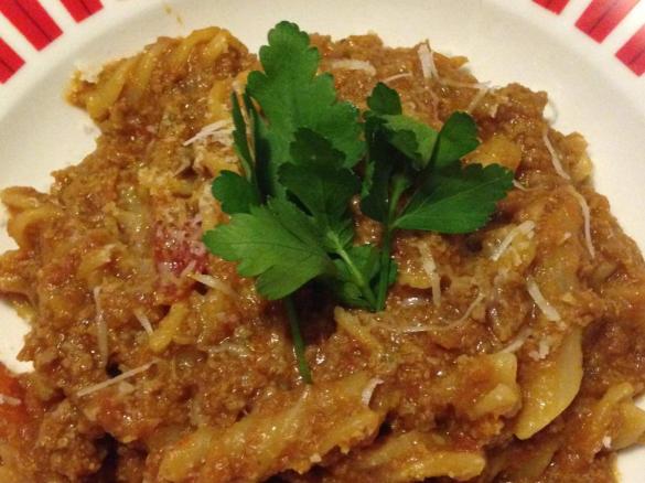 Hidden veggie, one pot pasta bolognese