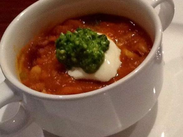 Tuscan White Bean Soup with Parsley Pesto