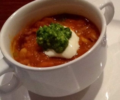 Tuscan White Bean Soup with Parsley Pesto