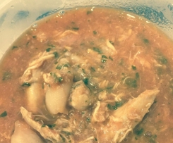 Lime chicken & jalapeño soup