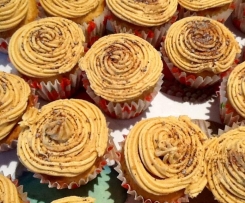 Banana and peanut butter cupcakes