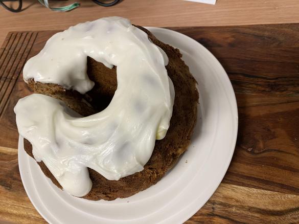Banana Cake and Lemon Icing