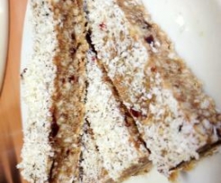 Coconut, Apricot and Date Slice