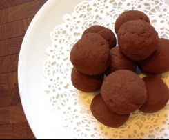 Dark Chocolate Fruitcake Truffles