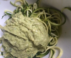 Raw Avocado Zoodle Vegan Pasta 