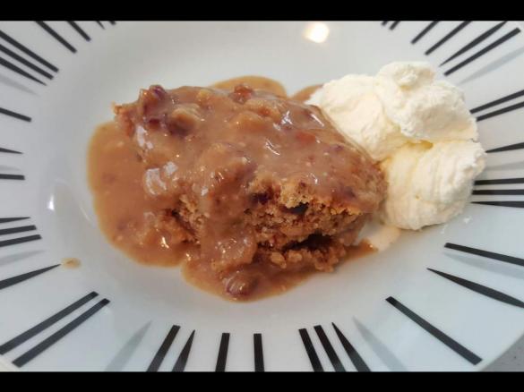 Date & Walnut Self Saucing Pudding 