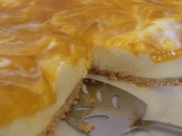 Mango, White Chocolate Cheesecake