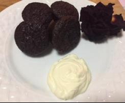 Cocoa Zucchini mini muffins