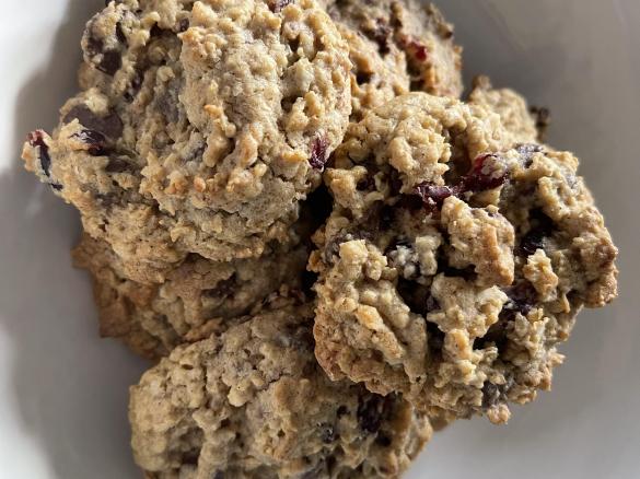 Oat Cranberry Chocolate Chip Cookies