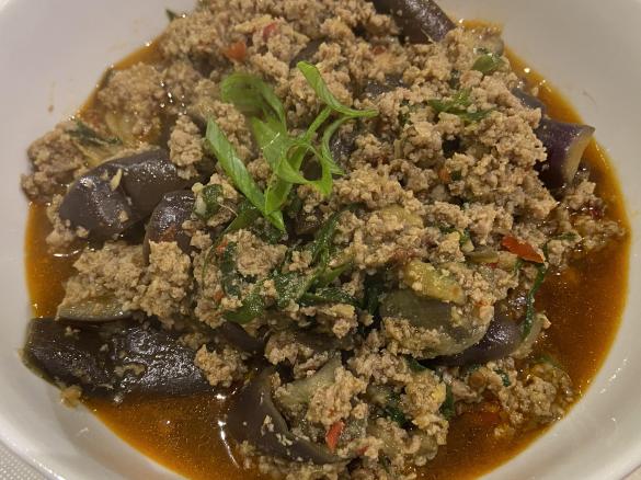 Stirfry Minced Pork with Eggplant