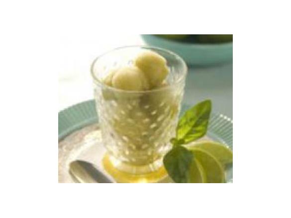 Basil Lime Sorbet Palate Cleanse