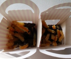 Candied Orange Peel Dipped in Chocolate